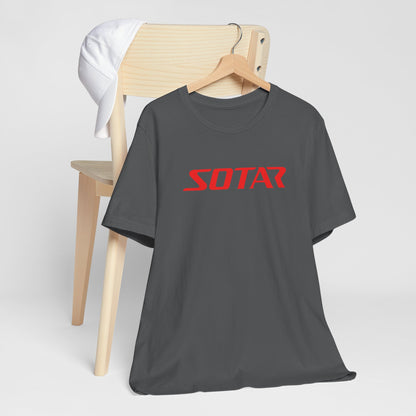 SOTAR Red LOGO Graphic Tee - Unisex Casual T-Shirt, Everyday Outdoor