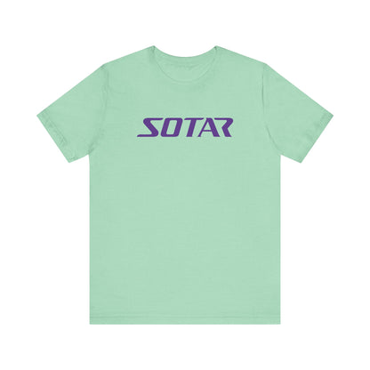 SOTAR Purple LOGO Graphic Tee - Unisex Casual T-Shirt, Everyday Outdoor