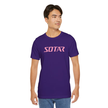 SOTAR Pink LOGO Graphic Tee - Unisex Casual T-Shirt, Everyday Outdoor