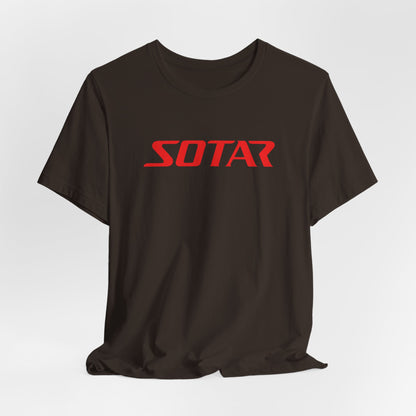 SOTAR Red LOGO Graphic Tee - Unisex Casual T-Shirt, Everyday Outdoor