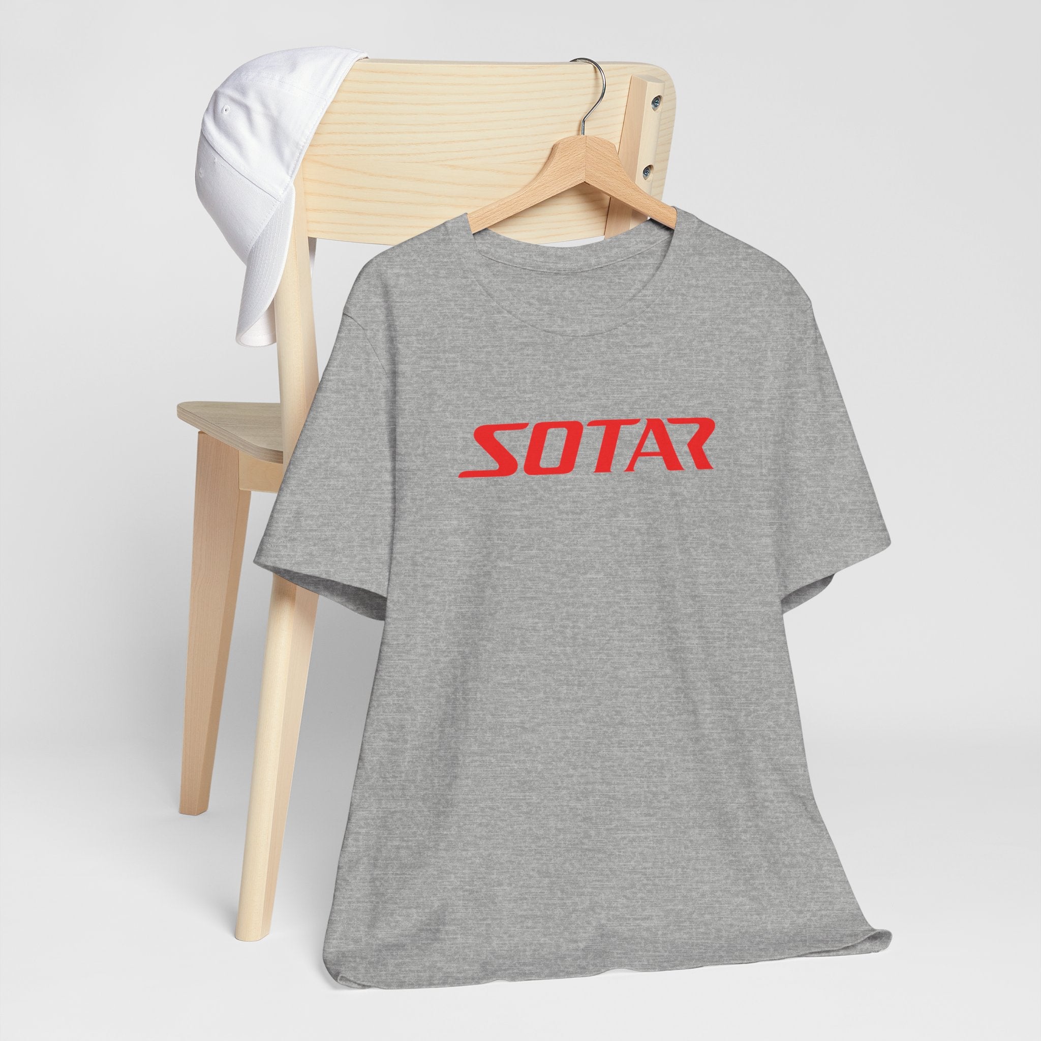 SOTAR Red LOGO Graphic Tee - Unisex Casual T-Shirt, Everyday Outdoor