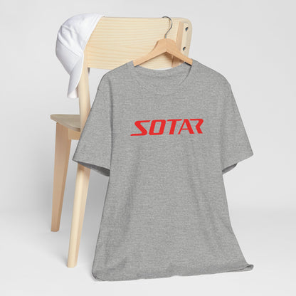 SOTAR Red LOGO Graphic Tee - Unisex Casual T-Shirt, Everyday Outdoor