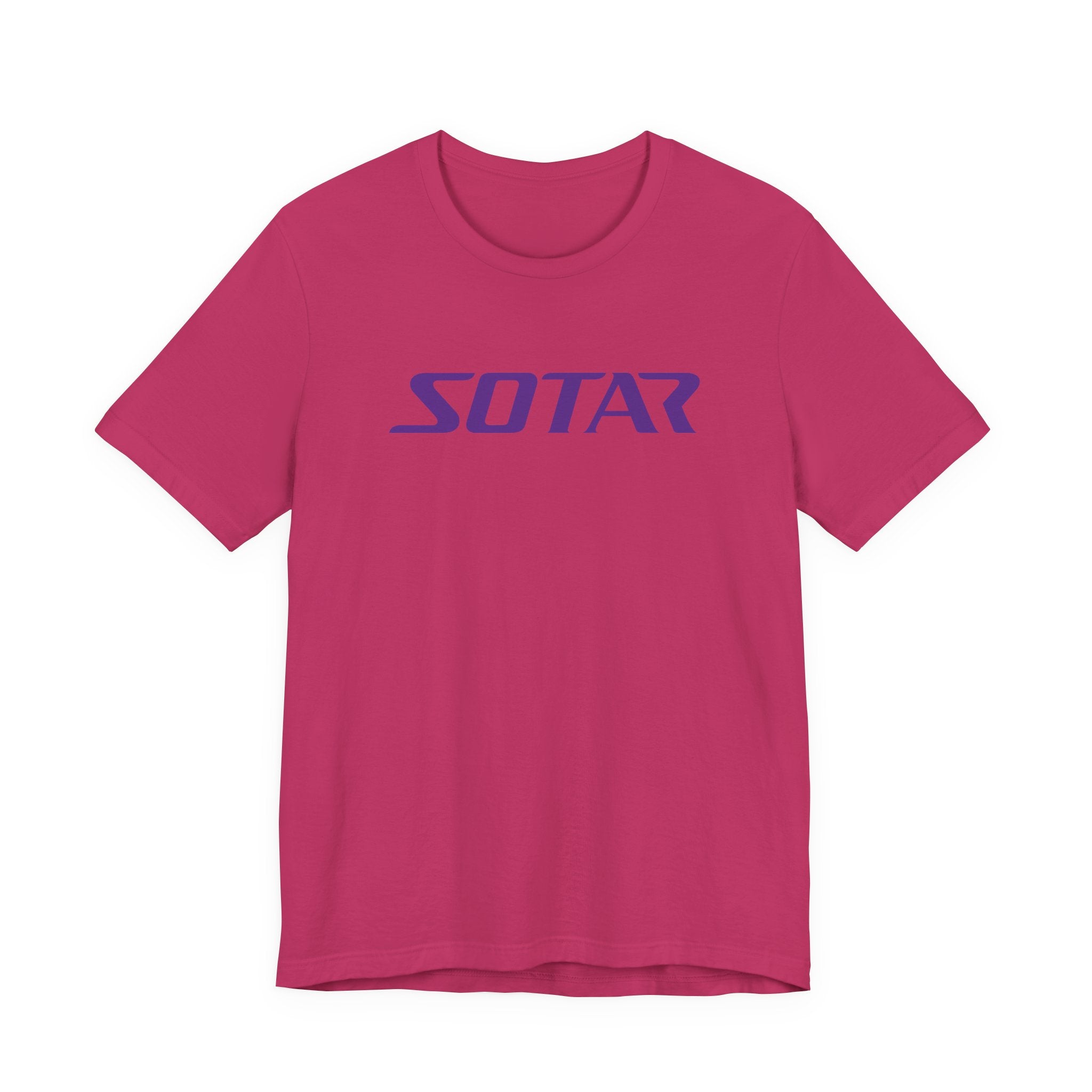 SOTAR Purple LOGO Graphic Tee - Unisex Casual T-Shirt, Everyday Outdoor