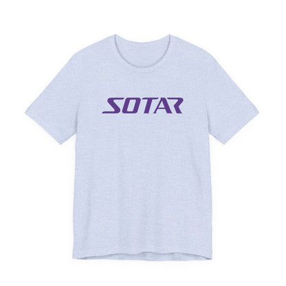 SOTAR Purple LOGO Graphic Tee - Unisex Casual T-Shirt, Everyday Outdoor
