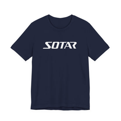 SOTAR White LOGO Graphic Tee - Unisex Casual T-Shirt, Everyday Outdoor