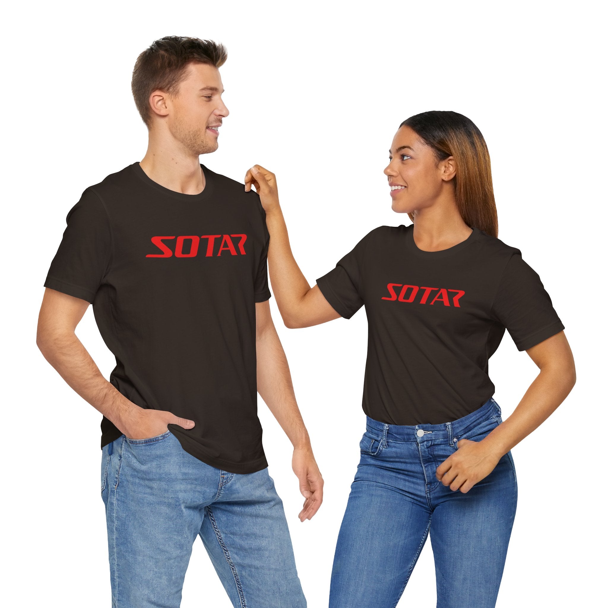 SOTAR Red LOGO Graphic Tee - Unisex Casual T-Shirt, Everyday Outdoor
