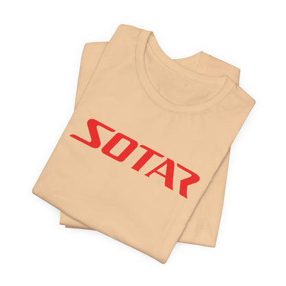 SOTAR Red LOGO Graphic Tee - Unisex Casual T-Shirt, Everyday Outdoor