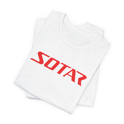 SOTAR Red LOGO Graphic Tee - Unisex Casual T-Shirt, Everyday Outdoor