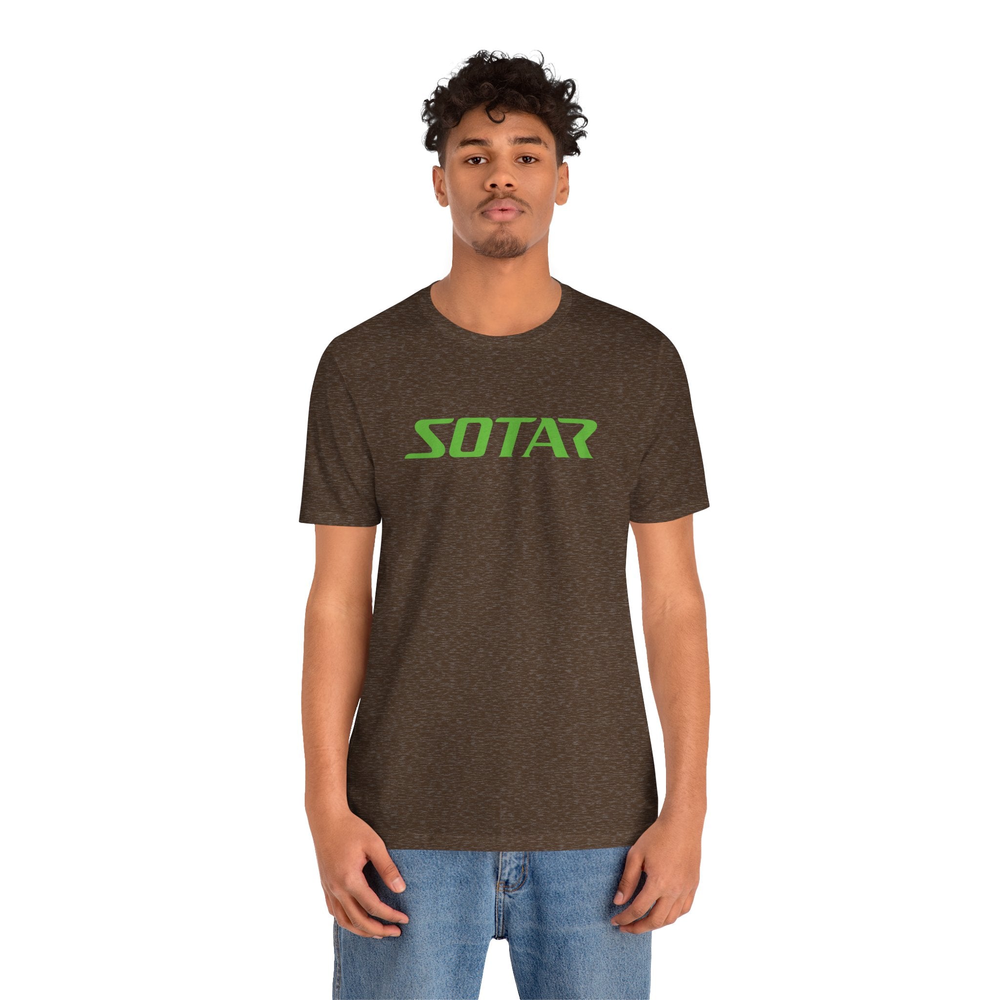 SOTAR Lime Green LOGO Graphic Tee - Unisex Casual T-Shirt, Everyday Outdoor