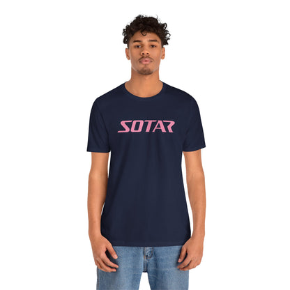 SOTAR Pink LOGO Graphic Tee - Unisex Casual T-Shirt, Everyday Outdoor
