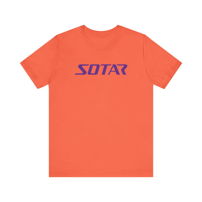 SOTAR Purple LOGO Graphic Tee - Unisex Casual T-Shirt, Everyday Outdoor
