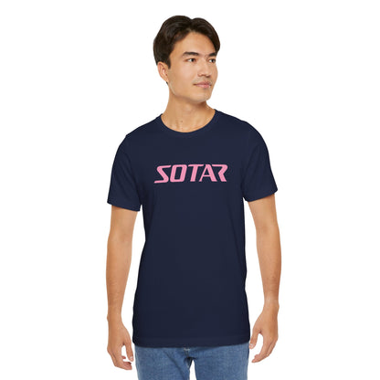 SOTAR Pink LOGO Graphic Tee - Unisex Casual T-Shirt, Everyday Outdoor