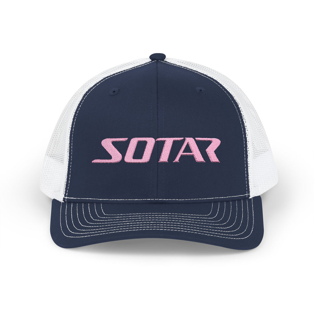 Snapback Trucker Cap - Pink Logo