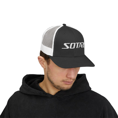 Snapback Trucker Cap - White Logo