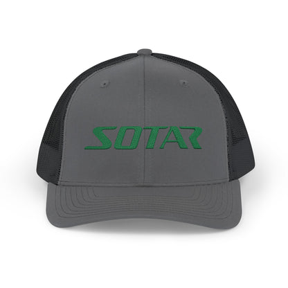 SOTAR Embroidered Green Logo Snapback Trucker Cap Baseball Hat