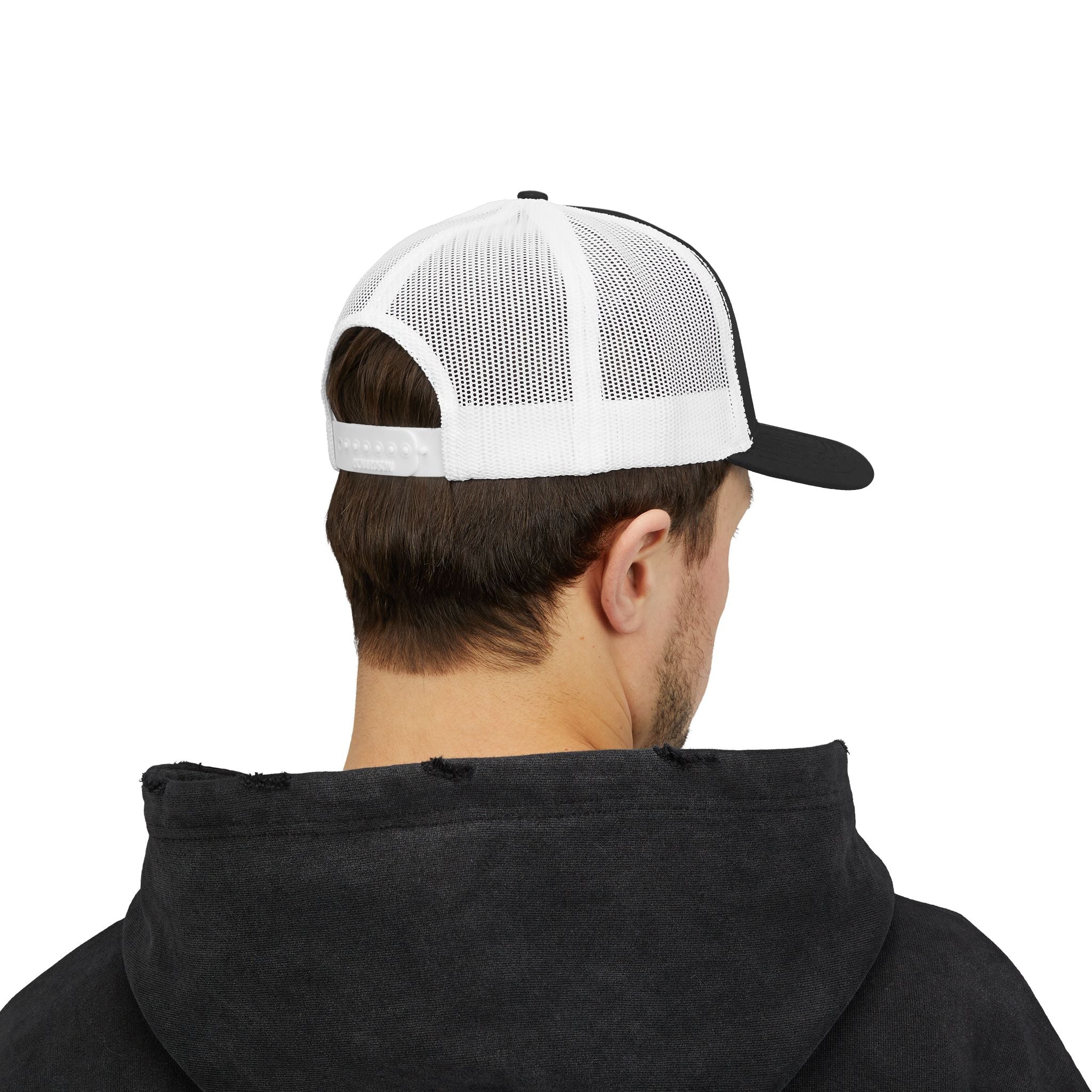 Snapback Trucker Cap - Orange Logo