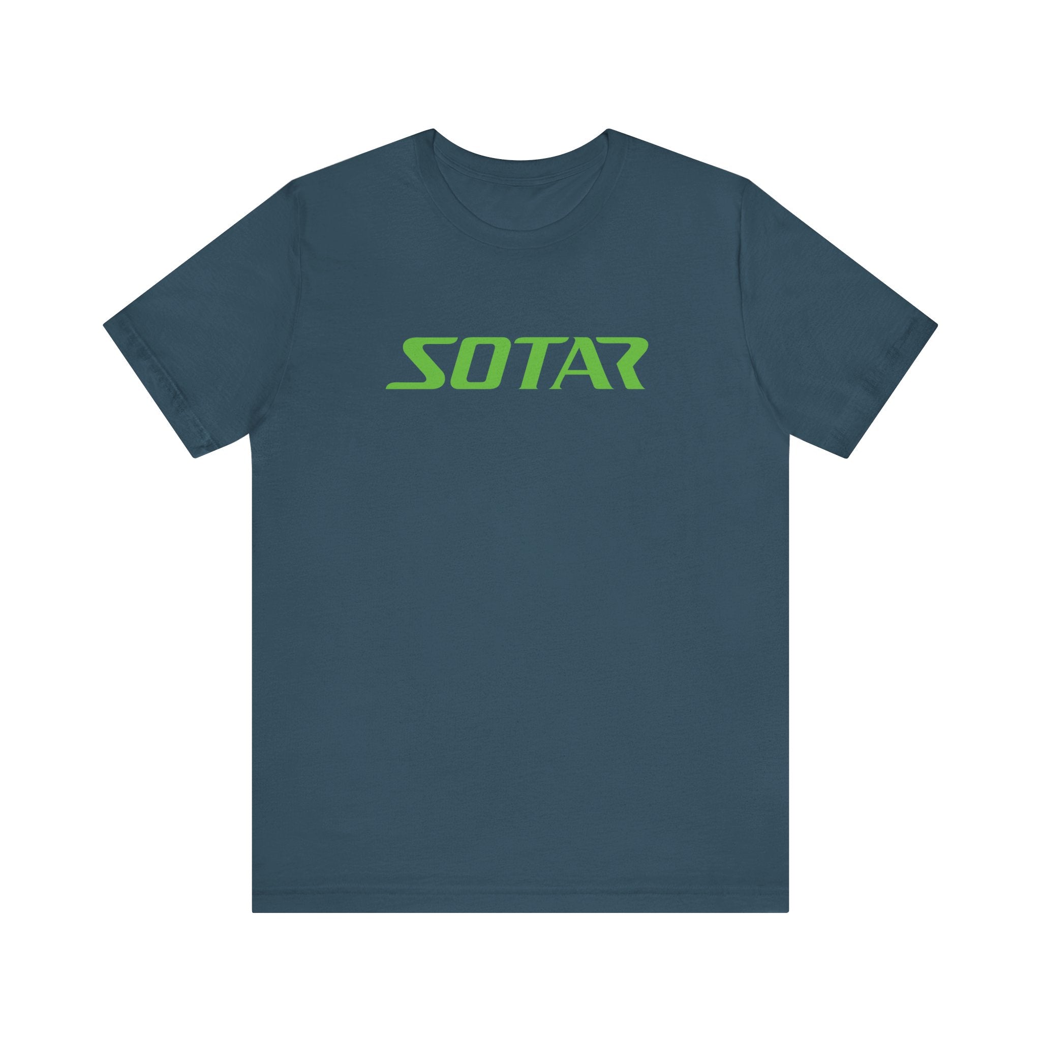 SOTAR Lime Green LOGO Graphic Tee - Unisex Casual T-Shirt, Everyday Outdoor