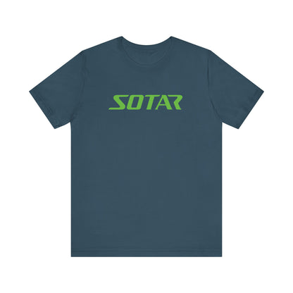 SOTAR Lime Green LOGO Graphic Tee - Unisex Casual T-Shirt, Everyday Outdoor