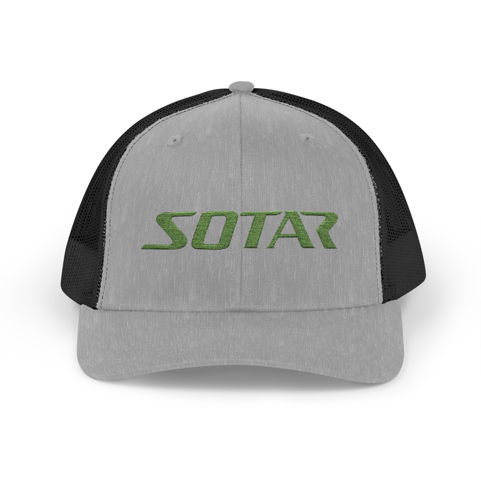 Snapback Trucker Cap -Bright Green Logo