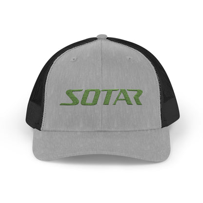 Snapback Trucker Cap -Bright Green Logo