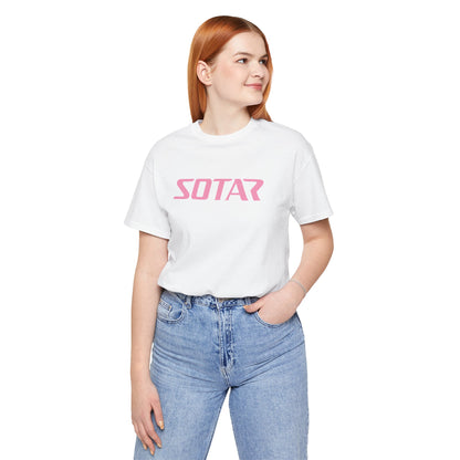 SOTAR Pink LOGO Graphic Tee - Unisex Casual T-Shirt, Everyday Outdoor