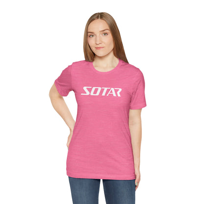 SOTAR White LOGO Graphic Tee - Unisex Casual T-Shirt, Everyday Outdoor