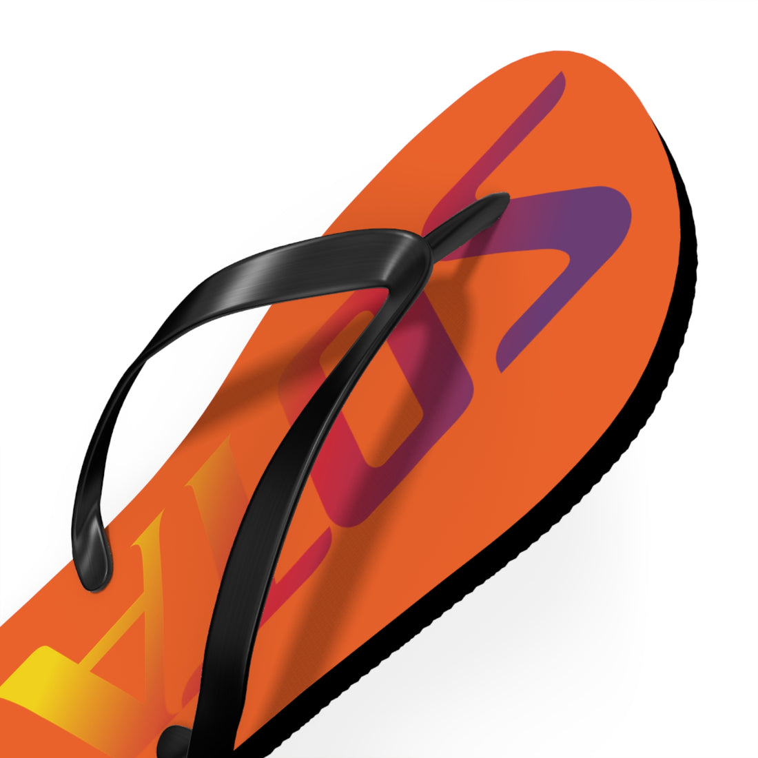 SOTAR Sunset Logo Orange Flip Flops Sandals Summer River Water Wear