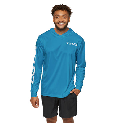 Teal White SOTAR Men's UPF 50+ Sun Shirt