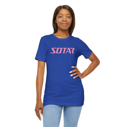 SOTAR Pink LOGO Graphic Tee - Unisex Casual T-Shirt, Everyday Outdoor