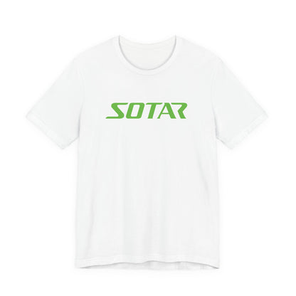SOTAR Lime Green LOGO Graphic Tee - Unisex Casual T-Shirt, Everyday Outdoor