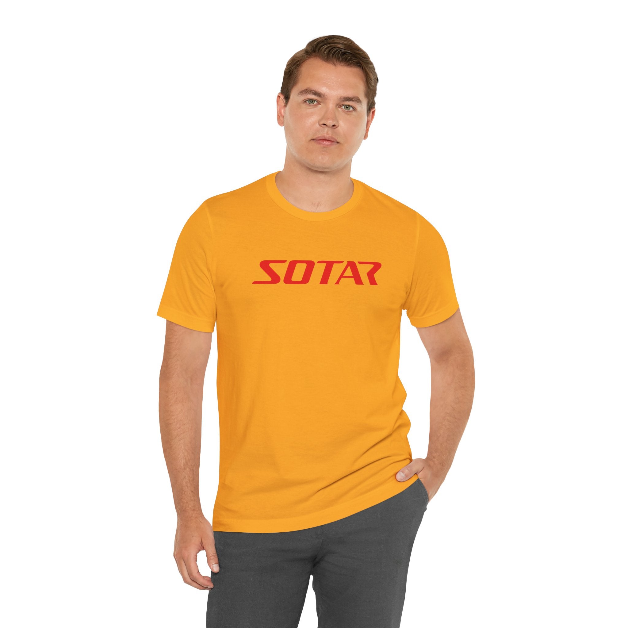 SOTAR Red LOGO Graphic Tee - Unisex Casual T-Shirt, Everyday Outdoor