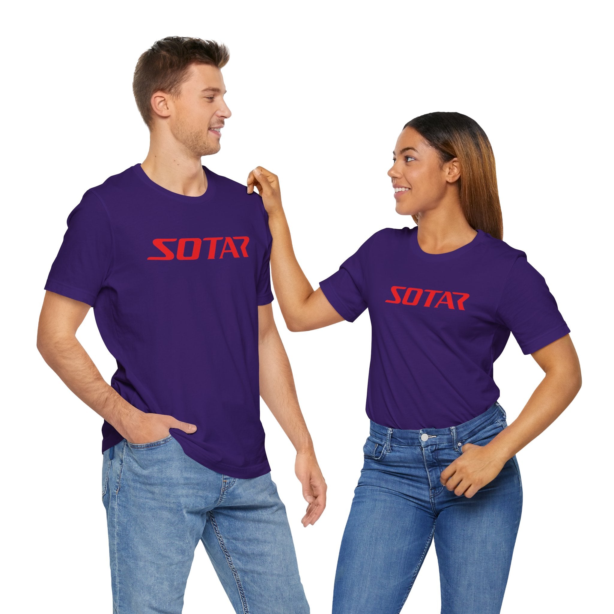 SOTAR Red LOGO Graphic Tee - Unisex Casual T-Shirt, Everyday Outdoor