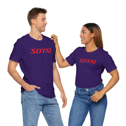 SOTAR Red LOGO Graphic Tee - Unisex Casual T-Shirt, Everyday Outdoor