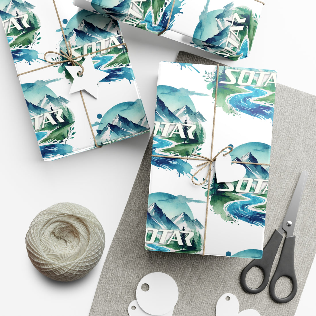 Wrapping Papers for Outdoorsy Folks - Watercolor 201