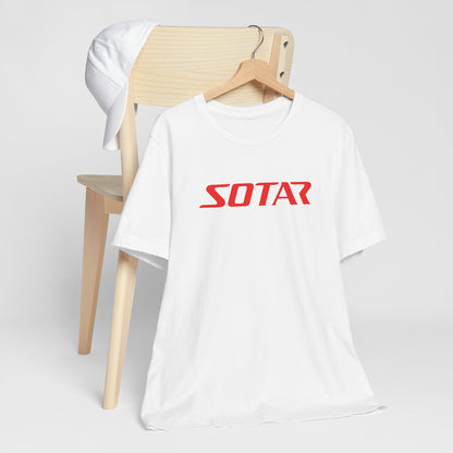 SOTAR Red LOGO Graphic Tee - Unisex Casual T-Shirt, Everyday Outdoor