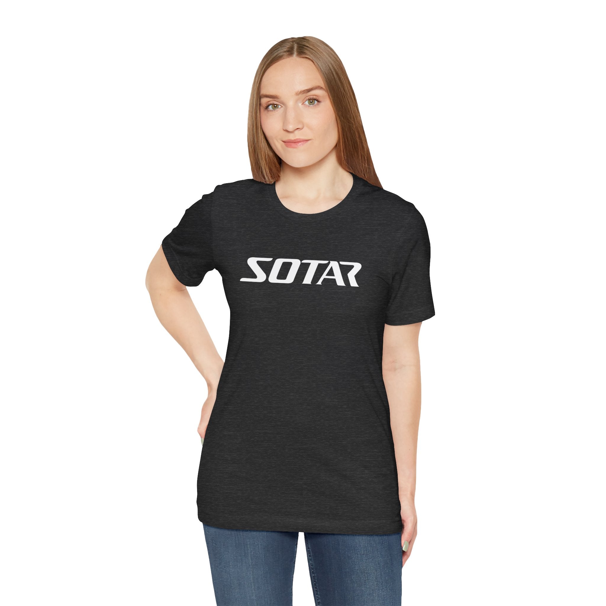 SOTAR White LOGO Graphic Tee - Unisex Casual T-Shirt, Everyday Outdoor