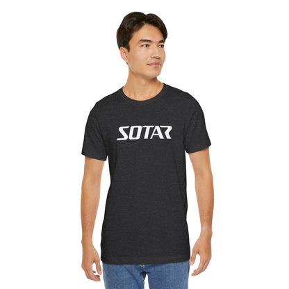 SOTAR White LOGO Graphic Tee - Unisex Casual T-Shirt, Everyday Outdoor