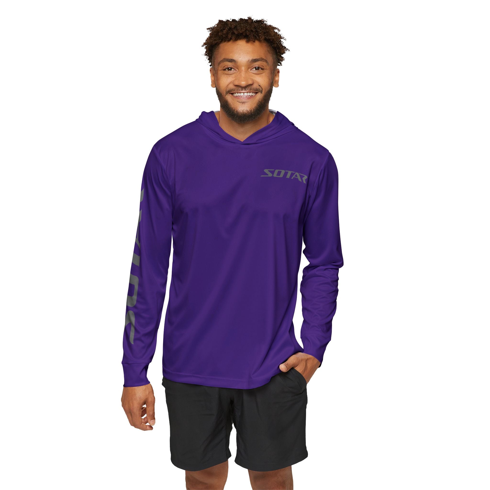 Purple SOTAR Men's UPF 50+ Sun Shirt