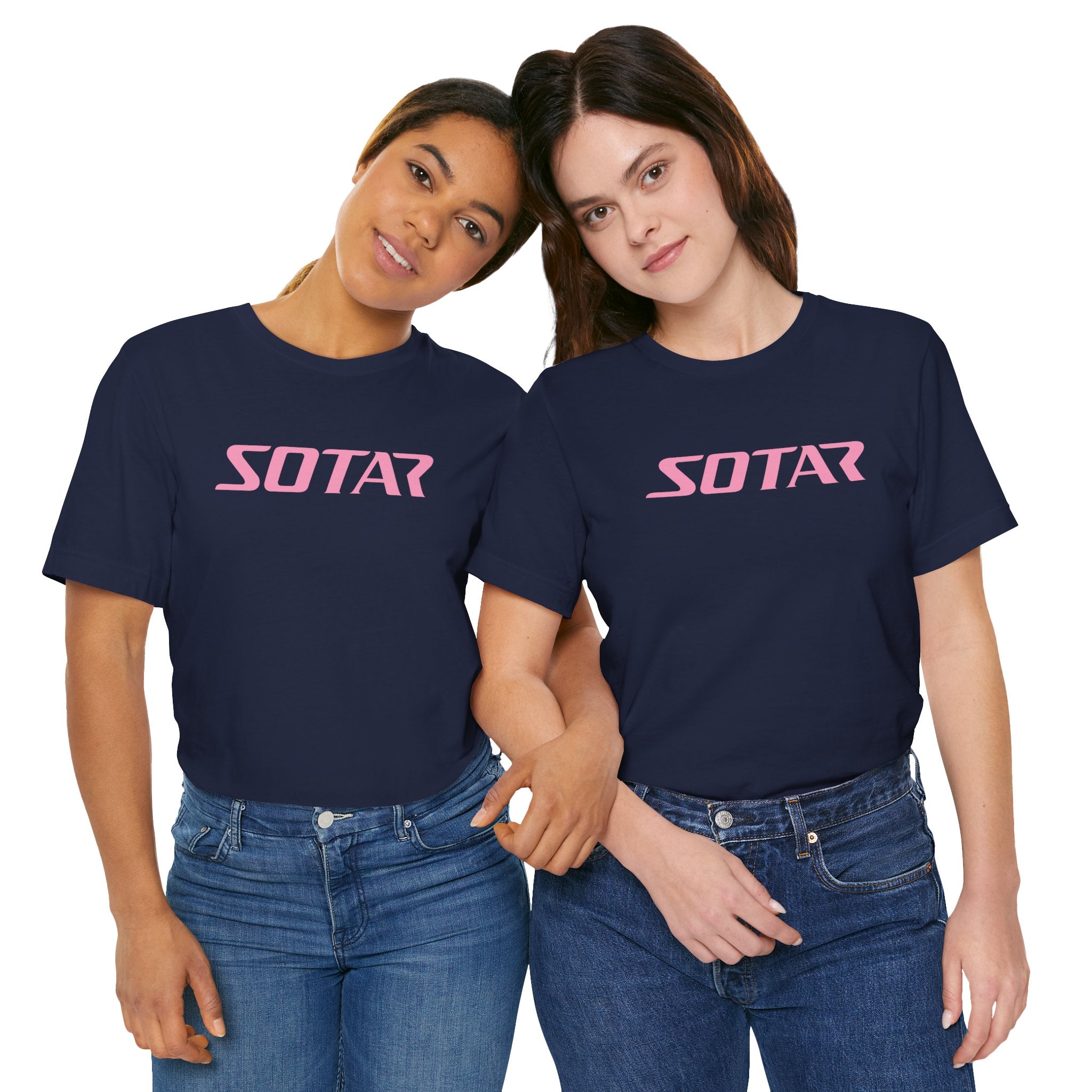 SOTAR Pink LOGO Graphic Tee - Unisex Casual T-Shirt, Everyday Outdoor