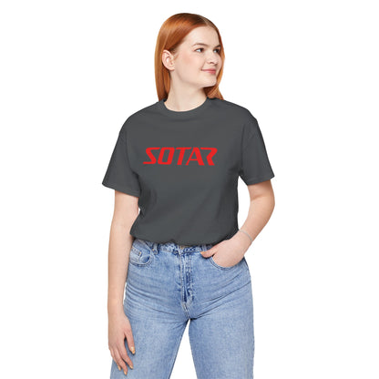 SOTAR Red LOGO Graphic Tee - Unisex Casual T-Shirt, Everyday Outdoor