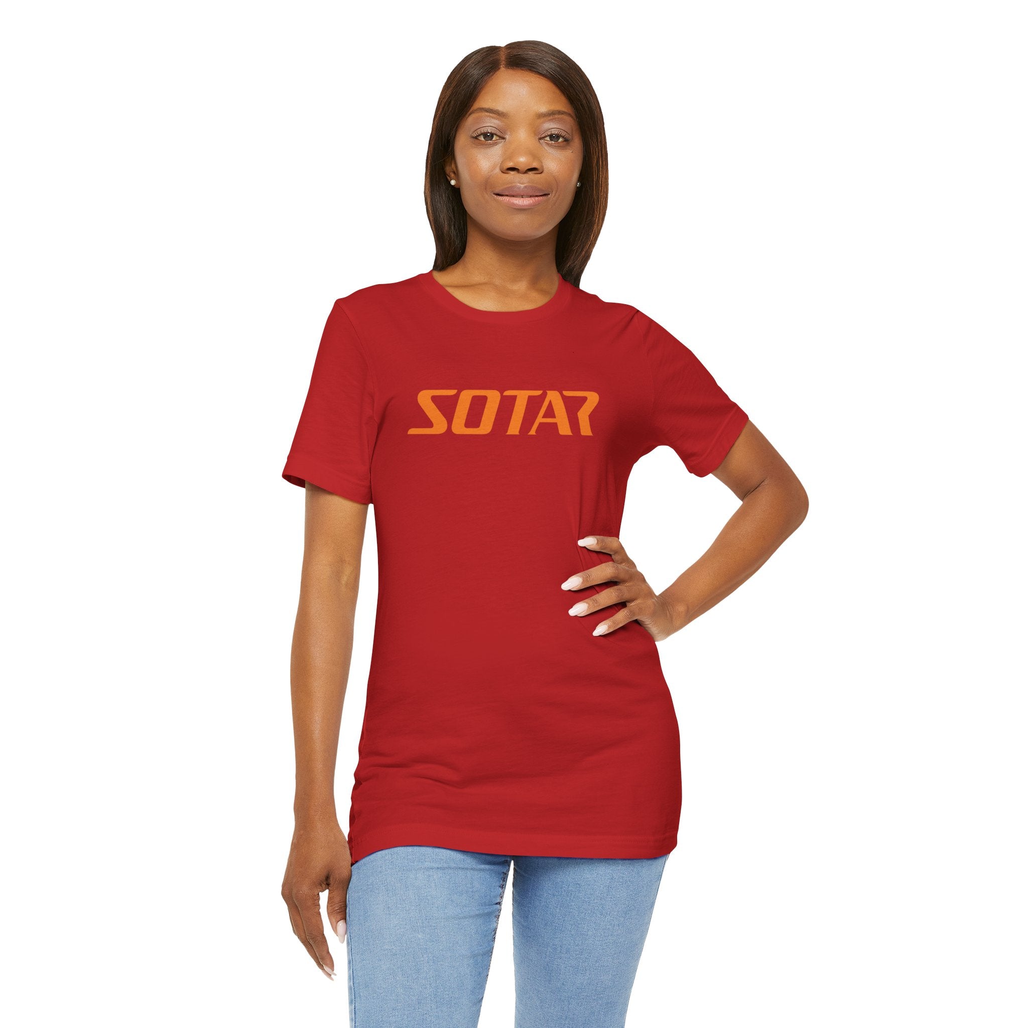 SOTAR Orange LOGO Graphic Tee - Unisex Casual T-Shirt, Everyday Outdoor