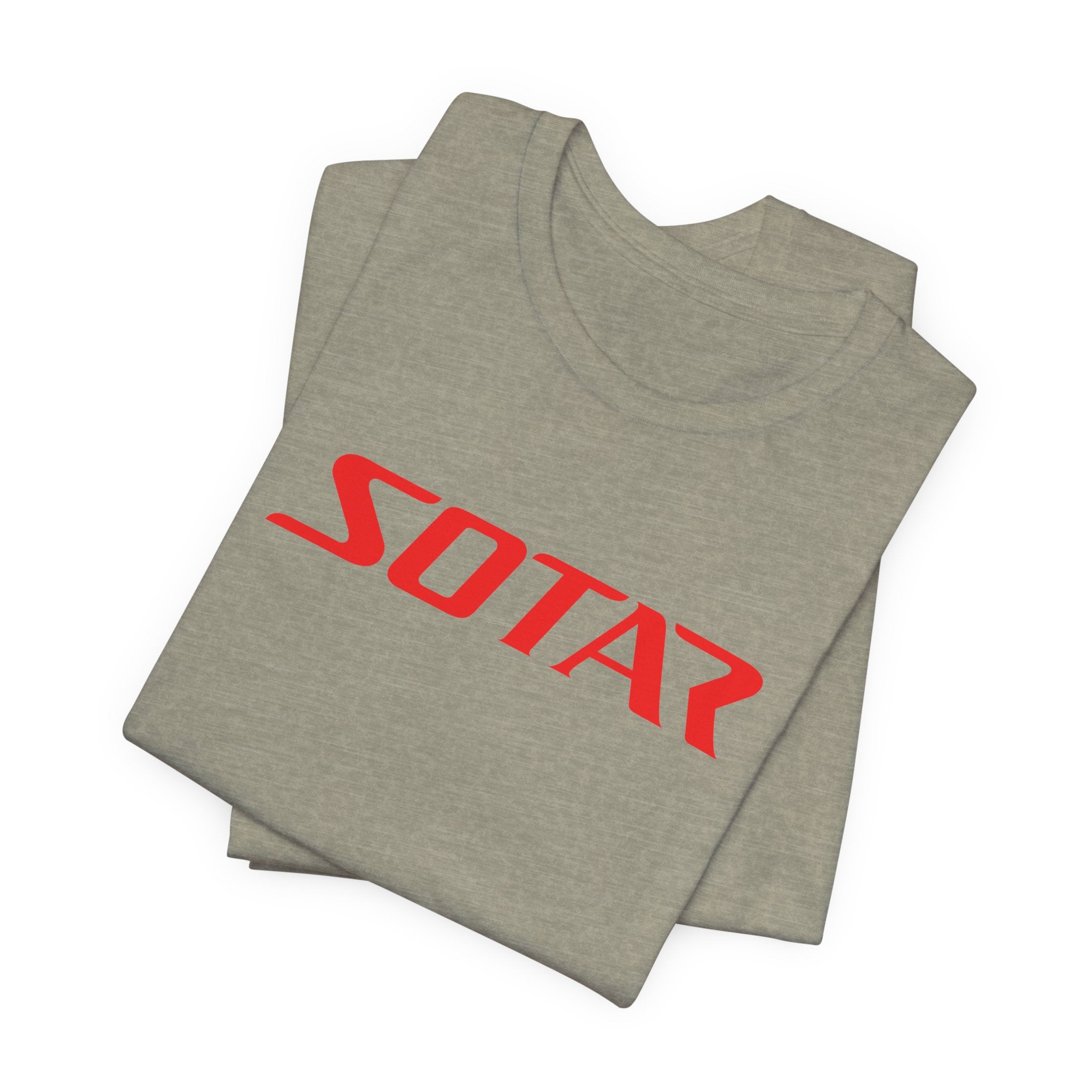 SOTAR Red LOGO Graphic Tee - Unisex Casual T-Shirt, Everyday Outdoor