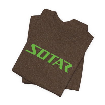 SOTAR Lime Green LOGO Graphic Tee - Unisex Casual T-Shirt, Everyday Outdoor