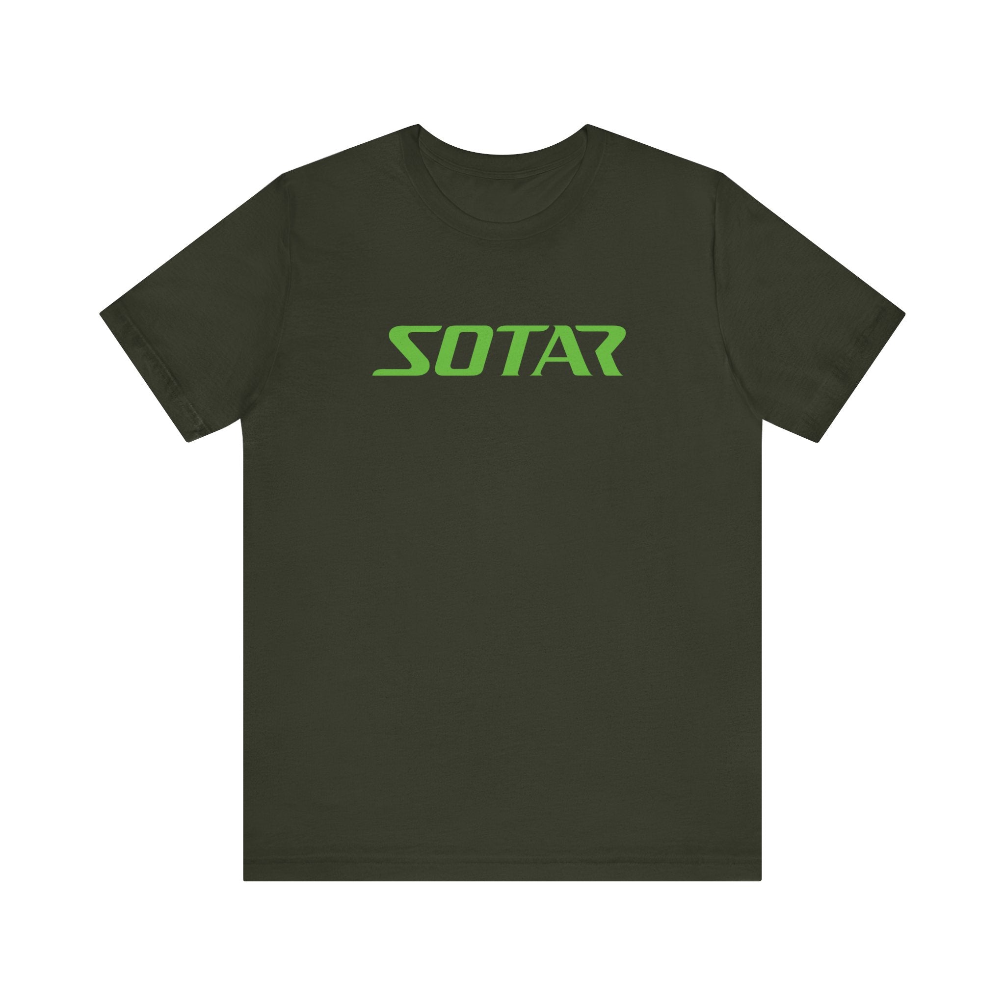 SOTAR Lime Green LOGO Graphic Tee - Unisex Casual T-Shirt, Everyday Outdoor