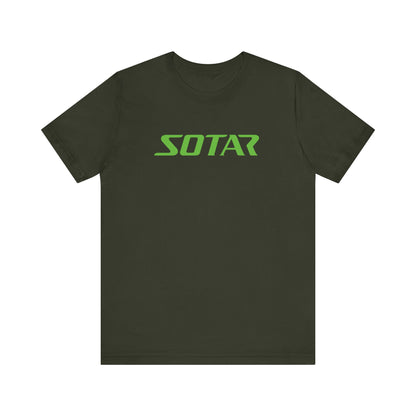 SOTAR Lime Green LOGO Graphic Tee - Unisex Casual T-Shirt, Everyday Outdoor