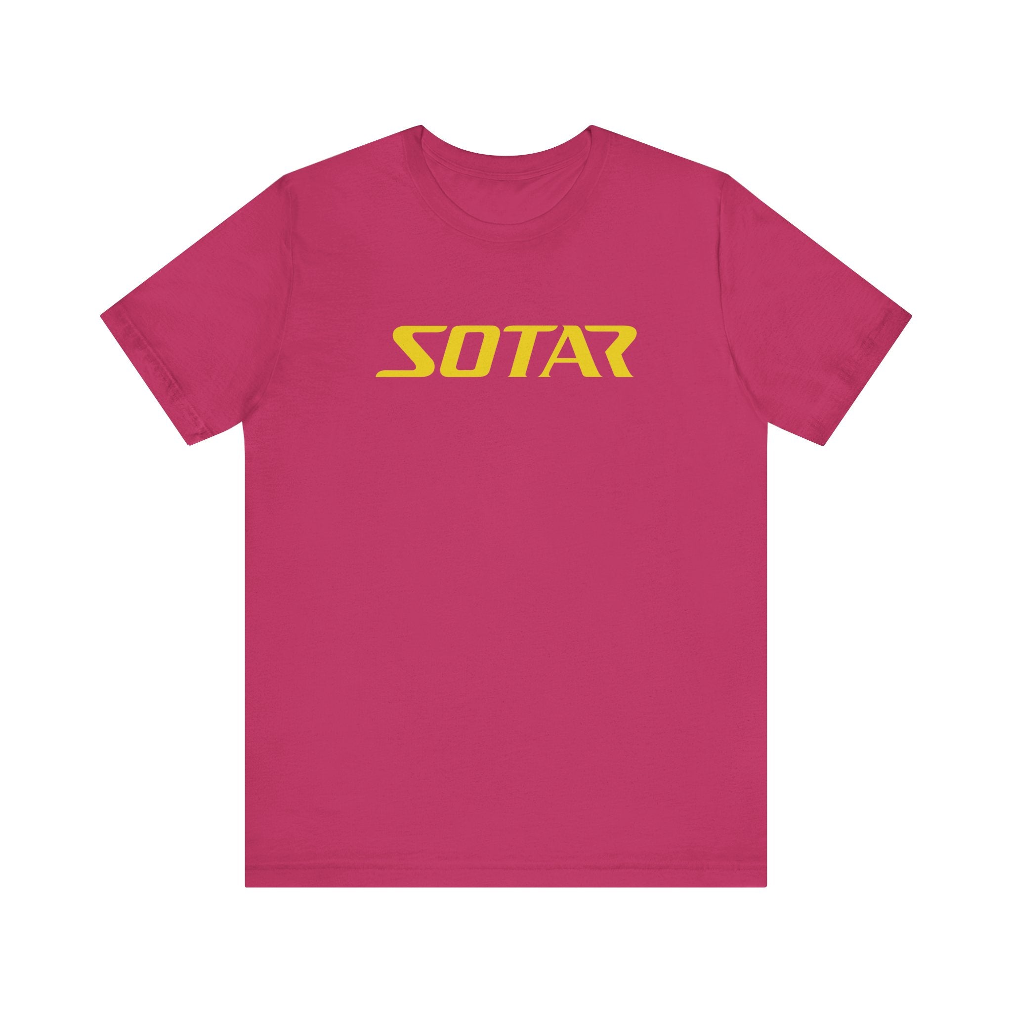 SOTAR Yellow LOGO Graphic Tee - Unisex Casual T-Shirt, Everyday Outdoor