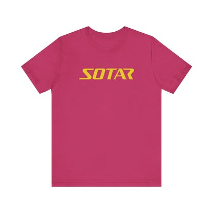 SOTAR Yellow LOGO Graphic Tee - Unisex Casual T-Shirt, Everyday Outdoor