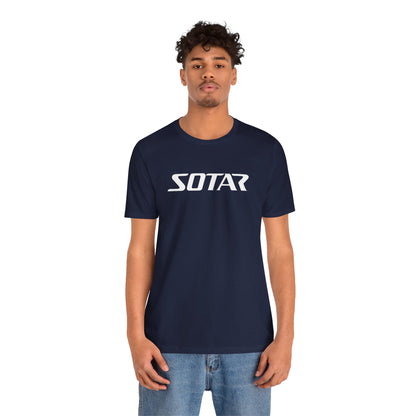 SOTAR White LOGO Graphic Tee - Unisex Casual T-Shirt, Everyday Outdoor