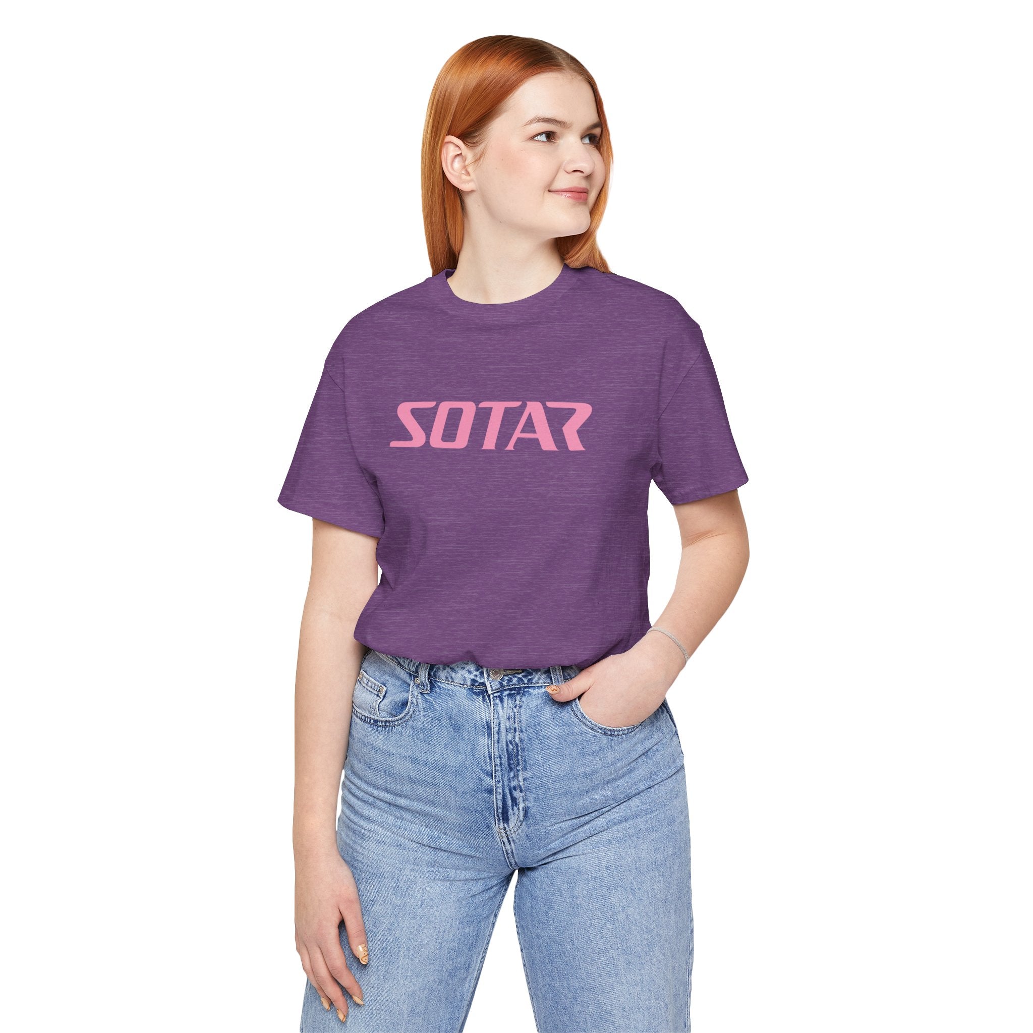 SOTAR Pink LOGO Graphic Tee - Unisex Casual T-Shirt, Everyday Outdoor