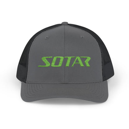 SOTAR Embroidered Bright Green Logo Snapback Trucker Cap Baseball Hat